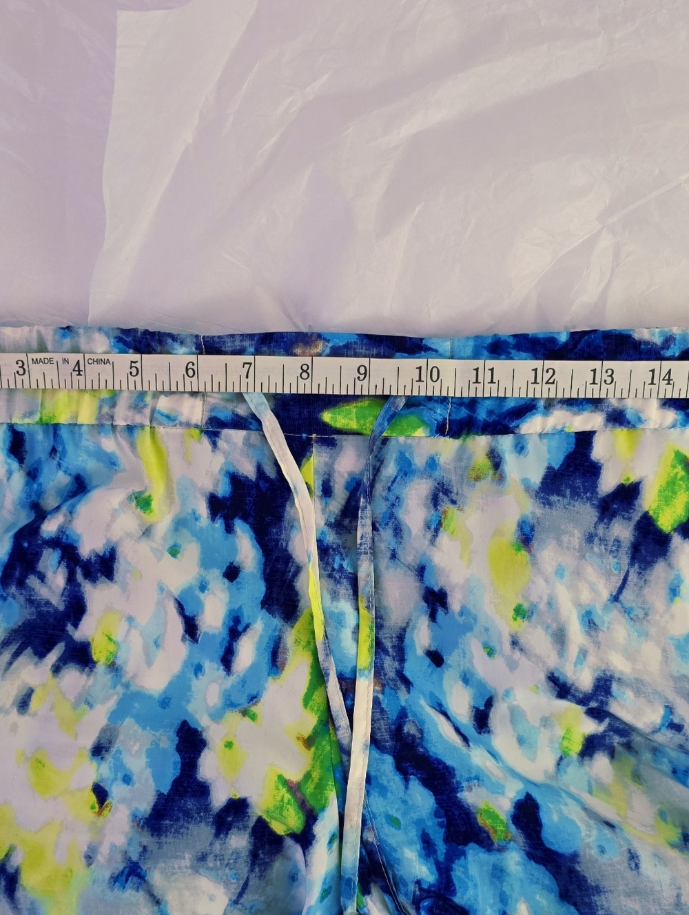 Liz Claiborne Abstract Watercolor Pull-On Pockets Pants - Size M - Picture 12 of 14